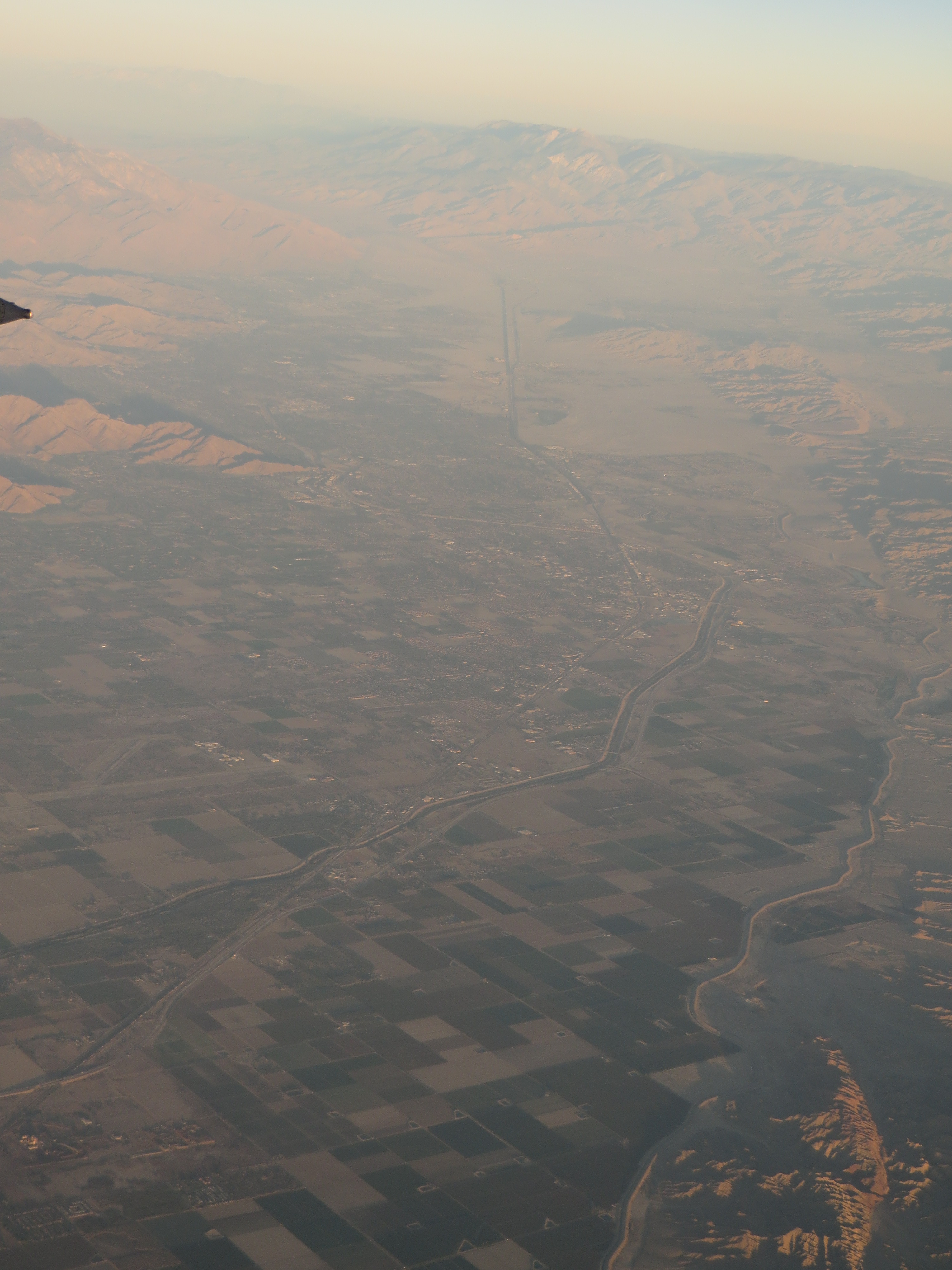 California desert at night, near the area where the UFOs were spotted
